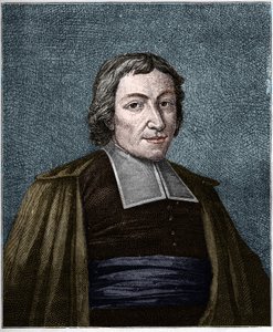 Porträt von Jean Baptiste De La Salle (Jean-Baptiste) (1651-1719) französischer Geistlicher, Gründer der Kongregation der Brüder der christlichen Schulen. Gravur aus dem 19. Jahrhundert.