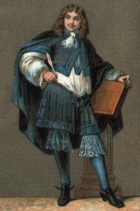 Porträt von Jean Baptiste Poquelin dit Molière (1622-1673) Chromolithographie um 1890 von Unknown artist
