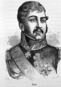 Porträt von Jean Rapp (1772 - 1821). Gravur aus dem späten 19. Jahrhundert in „Histoire de France“ von H. Martin. von Unknown artist