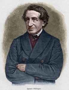 Porträt von Johann Joseph Ignaz von Döllinger (1799 - 1890), deutscher Priester und Professor der Kirchengeschichte. Gravur des 19. Jahrhunderts