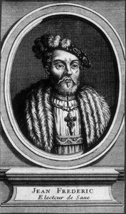Porträt von Johann Friedrich, der Großmütige, Kurfürst von Sachsen (1503 - 1554) - undatiert.