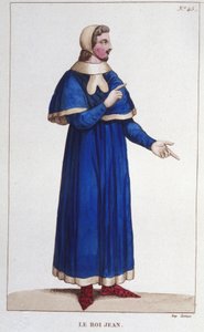 Porträt von Johann II. der Gute (1319 - 1364), König von Frankreich Gravur von 1830