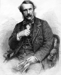 Porträt von John Laird Mair Lawrence, britischer Administrator (1811-1879). Gouverneur von Britisch-Indien; Gravur von 1864 von Unknown artist