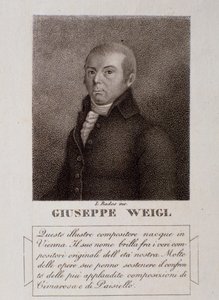 Porträt von Joseph Weigl von Unknown artist