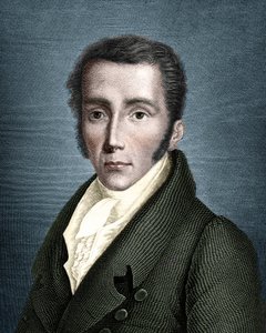Porträt von Joseph von Fraunhofer (1787-1826), deutscher Optiker und Physiker, Begründer der Spektroskopie von Unknown artist