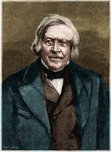 Porträt von Jules Michelet, französischer Historiker und Schriftsteller (1798 - 1874). von Unknown artist
