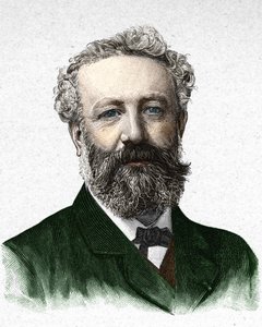 Porträt von Jules Verne, französischer Schriftsteller (1828-1905)