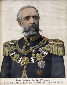 Porträt von König Oscar II. König von Schweden und Norwegen. 1829-1907. von Unknown artist