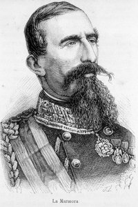 Porträt von Alfonso Ferrero, Ritter La Marmora, Präsident des Rates des Königreichs Italien (1864-1866)