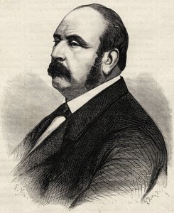 Porträt von Ledru Rollin (Ledru-Rollin) (1807-1874), französischer Politiker. Gravur aus dem 19. Jahrhundert