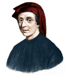 Porträt von Leonardo Fibonacci (1170-1245). (Leonard von Pisa). Italienischer Mathematiker. von Unknown artist