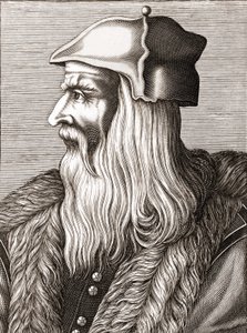 Porträt von Leonardo da Vinci (Leonardo da Vinci) (1452 - 1519). von Unknown artist