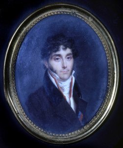 Porträt von Louis Mathieu, Graf von Molé (1781 - 1855), Medaillon von Unknown artist