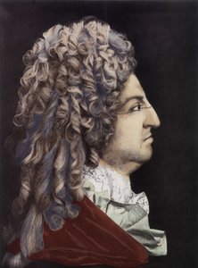 Porträt von Ludwig XIV. - Wachsmedaillon, Königszimmer, Schloss Versailles. von Unknown artist