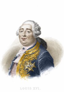 Porträt von Ludwig XVI. Gravur 19. Jahrhundert