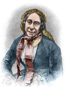 Porträt von Madame Desbordes Valmore (Marceline Felicite Josephine Desbordes-Valmore) von Unknown artist