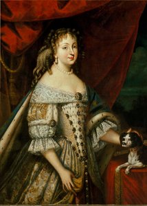 Porträt von Maria Giovanna Battista di Savoia Nemours (Marie Jeanne Baptiste de Savoie-Nemours) (1644-1724), Ehefrau von Carlo Emanuele II. (1634-1675). Anonymes Gemälde. 17. Jahrhundert Turin, Königspalast