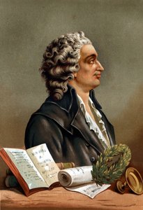 Porträt von Marie Jean Antoine Nicolas de Caritat, Marquis de Condorcet (1743-1794) nach „La Ciencia y sus Hombres“ von Louis Figuier. Barcelona 1881.