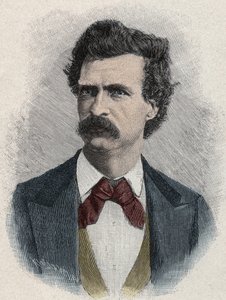Porträt von Mark Twain (Samuel Langhorne Clemens)