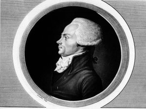 Porträt von Maximilian Robespierre, Mitglied der Generalstände und Abgeordneter von Paris bei der Nationalversammlung von Unknown artist