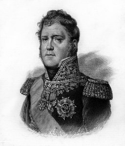 Porträt von Michel Ney (1769-1815), Herzog von Elchingen, Prinz von der Moskwa, Marschall von Frankreich, Kupferstich des 19. Jahrhunderts