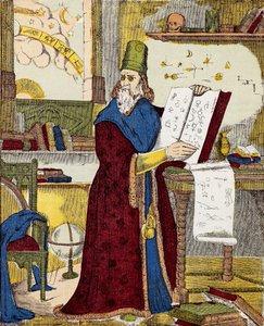 Porträt von Michel de Notre Dame (Nostradamus) französischer Astrologe - Porträt von Nostradamus, Michel de Notre Dame (1503-1566) französischer Astrologe und Arzt - Gravur von Unknown artist
