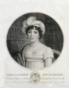 Porträt von Mme de Staël - Gravur