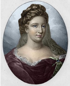 Porträt von Frau Antoinette Deshoulières (1634-1694)