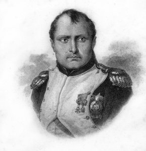 Porträt von Napoleon Bonaparte, Radierung des 19. Jahrhunderts