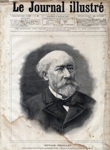 Porträt von Octave Feuillet (1821-1890), französischer Romanautor, Dramatiker und Akademiker - Gravur in „Le journal illustrious“ von 1891 von Unknown artist