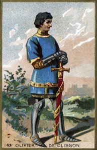 Porträt von Olivier de Clisson (1336 - 1407). Chromolithografie des späten 19. Jahrhunderts.
