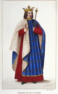 Porträt von Philipp III. dem Kühnen. Gravur von 1830 von Unknown artist