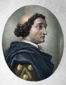 Porträt von Philippe de Commines (Comynes oder Comines) (1447-1511), französischer Chronist. Gravur des 19. Jahrhunderts von Unknown artist