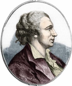 Porträt von Pierre Augustin Caron de Beaumarchais (1732 - 1799), französischer Schriftsteller und Dramatiker. Gravur von 1866 von Unknown artist
