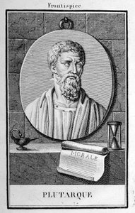 Porträt von Plutarch, Gravur Anfang des 19. Jahrhunderts