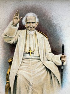 Porträt von Papst Leo XIII. Chromolithographie