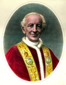 Porträt von Papst Leo XIII. (Leone XIII), gewählt 1878 und gestorben 1903