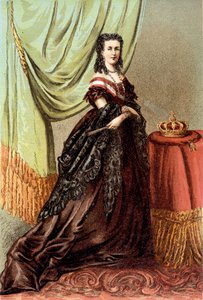 Porträt von Königin Marie Henriette von Österreich, Ehefrau von Leopold II., König der Belgier. von Unknown artist