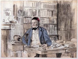 Porträt von Richard Owen (1810-1890), englischer Naturforscher.