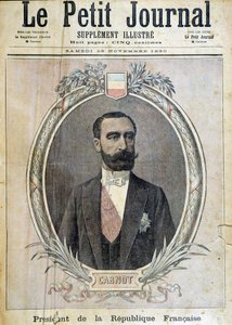 Porträt von Sadi Carnot - Titelblatt „Le Petit Journal“ 29/11/1890