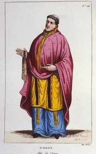 Porträt von Sankt Odon de Cluny. Gravur von 1830