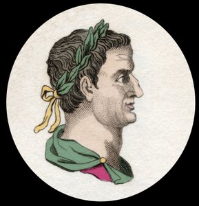 Porträt von Servius Sulpicius Galba (3 v. Chr.-69 n. Chr.), römischer Kaiser. Gravur des 19. Jahrhunderts von Unknown artist