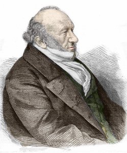 Porträt von Sir Moses Montefiore (1784-1885) englischer Bankier und Philanthrop italienischer Herkunft. Gravur von 1867.