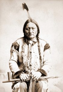 Porträt von Sitting Bull, Indianerhäuptling, um 1886 von Unknown artist