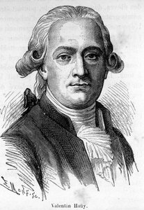 Porträt von Valentin Haüy, ein französischer Pädagoge (1745-1822), er widmete sich der Bildung der Blinden