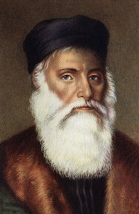 Porträt von Vasco da Gama, portugiesischer Navigator.