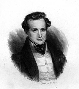Porträt von Victor Hugo, Radierung von Pollet, 19. Jahrhundert