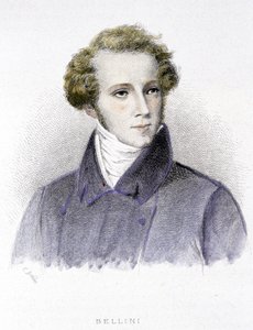 Porträt von Vincenzo Bellini, italienischer Komponist (1801-1835) - Gravur