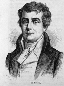 Porträt von Viscount Louis De Bonald (1754 - 1840). von Unknown artist