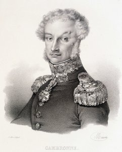 Porträt von Vicomte Pierre Jacques Etienne Cambronne, französischer General (1770-1842) von Unknown artist